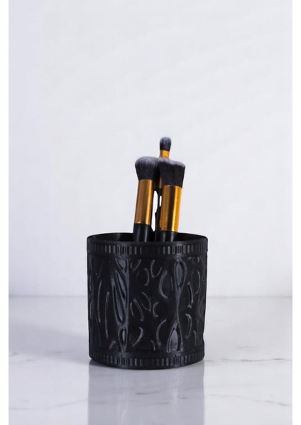 Makyaj Organizeri Makyaj Fırçalığı Makyaj Organizer Düzenleyici Siyah Renk Model 76