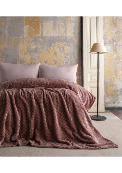 Ap Jakarlı Tek Kişilik Pembe Trusty Battaniye 160*220