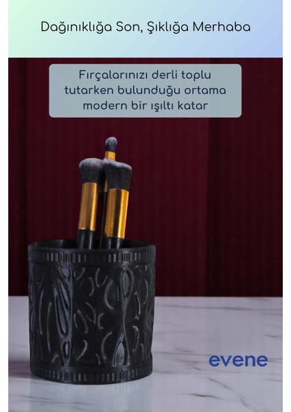 Makyaj Organizeri Makyaj Fırçalığı Makyaj Organizer Düzenleyici Siyah Renk Model 76 indirimleri