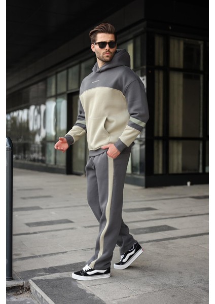 Füme Alt Üst Kapüşonlu Eşofman Takımı E7340 fiyatları