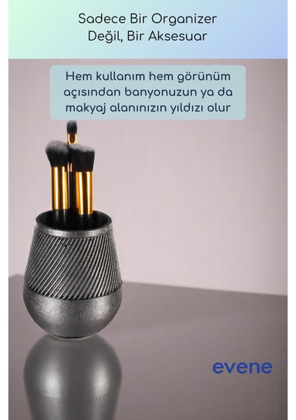 Makyaj Organizeri Makyaj Fırçalığı Makyaj Organizer Düzenleyici Altın Renk Model 89 fırsatları