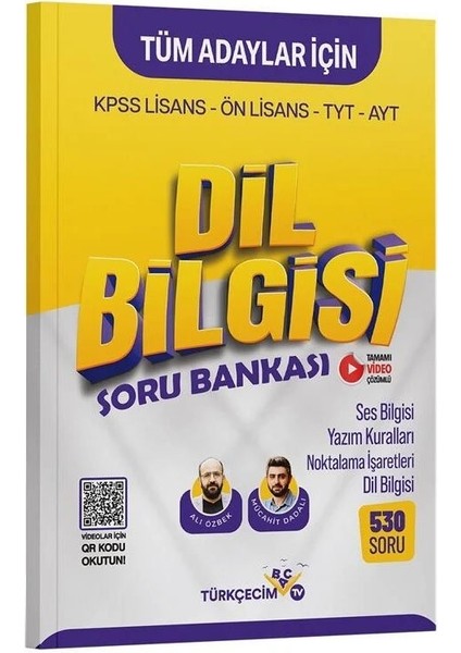 Türkçecim 2026 Tv Kpss Tyt Ayt Dil Bilgisi Soru Bankası