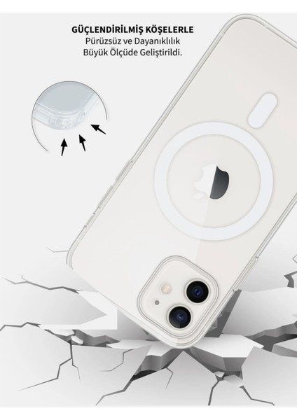 Iphone 11 Magsafe Ile Uyumlu Şeffaf Darbeye Dayanıklı Mükemmel Manyetik Silikon Kılıf fırsatları