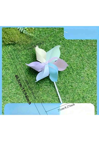 6 Kanatlı Rüzgar Gülü,makaron Pastel Renkli Bahçe Dekorasyonu,bahçe Oyuncağı 40 cm indirimleri