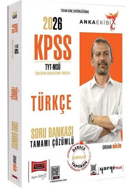 Yargı 2026 Kpss Yks Tyt Msü Türkçe Soru Bankası Çözümlü Anka Ekibi