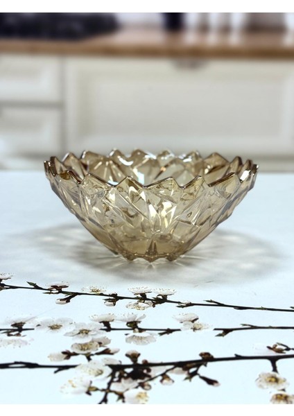 Cam Kristal Derin Kase 24 Cm