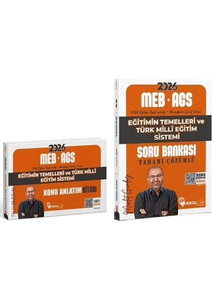 Hoca Kafası 2026 Meb-Ags Eğitimin Temelleri ve Türk Milli Eğitim Sistemi Konu Anlatım Kitabı + Soru Bankası 2 Li Set