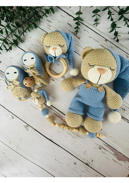 Amigurumi Uykucu Ayıcık Set