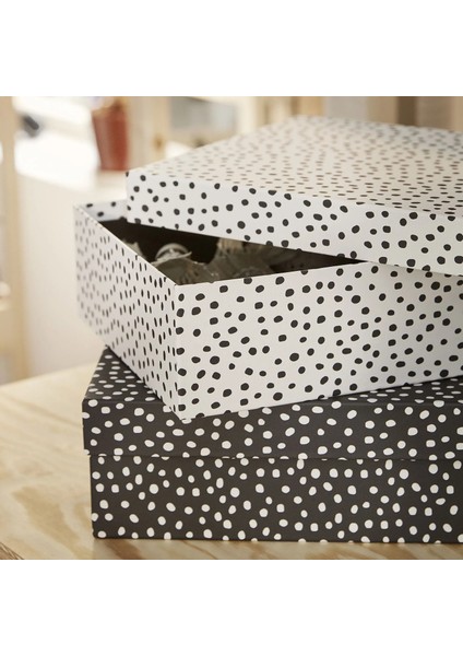 Rattaren Kapaklı Kutu Siyah-Beyaz modelleri