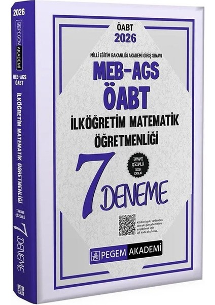 Pegem 2026 Öabt Meb-Ags Ilköğretim Matematik Öğretmenliği 7 Deneme Çözümlü