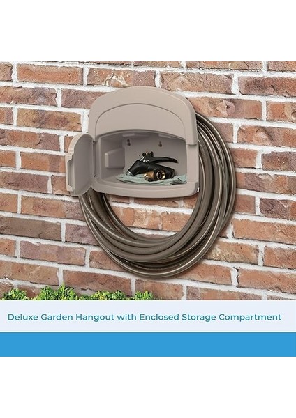 CPLDHH15000 Deluxe Bahçe Hangout 150 Ayak Kapasiteli ve Kapalı Depolama Bölmesi, DHH150 Hortum Askısı, Boyutsuz, Açık Boz Kahverengi fiyatları