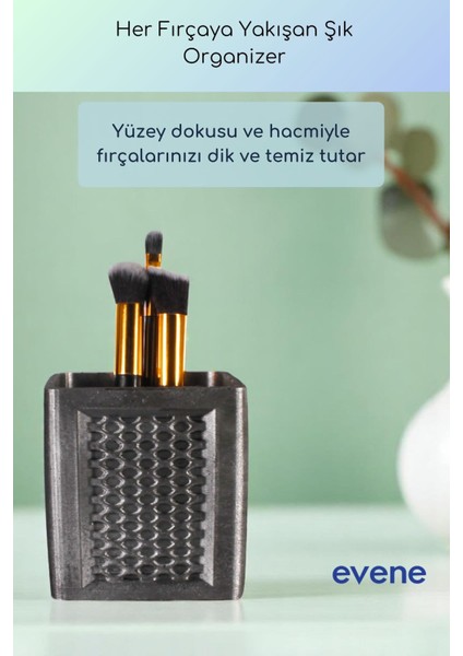 Makyaj Organizeri Makyaj Fırçalığı Makyaj Organizer Düzenleyici Altın Renk Model 86 fiyatları