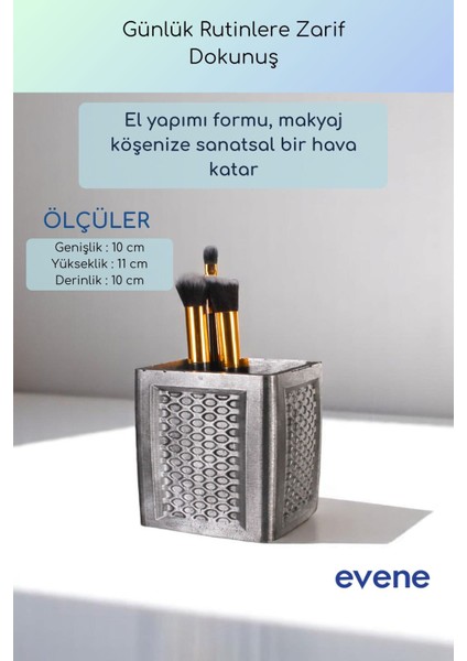 Makyaj Organizeri Makyaj Fırçalığı Makyaj Organizer Düzenleyici Altın Renk Model 86 modelleri