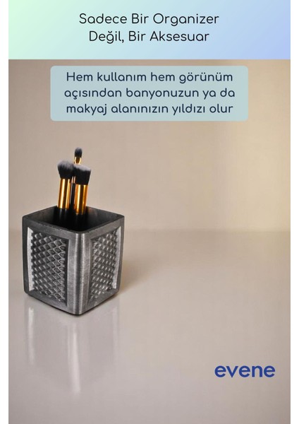 Makyaj Organizeri Makyaj Fırçalığı Makyaj Organizer Düzenleyici Altın Renk Model 86 fırsatları