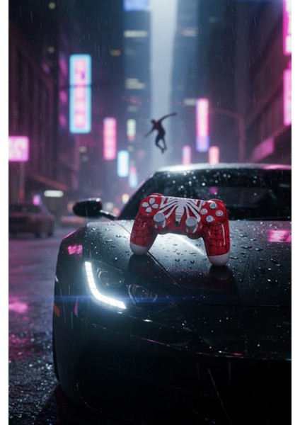 Glrtech P4E Kablosuz Oyun Kolu Double Motor Titreşimli Şarj Edilebilir Ps4 Uyumlu modelleri