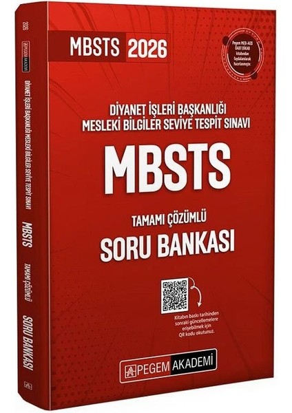 Pegem 2026 Mbsts Soru Bankası Çözümlü