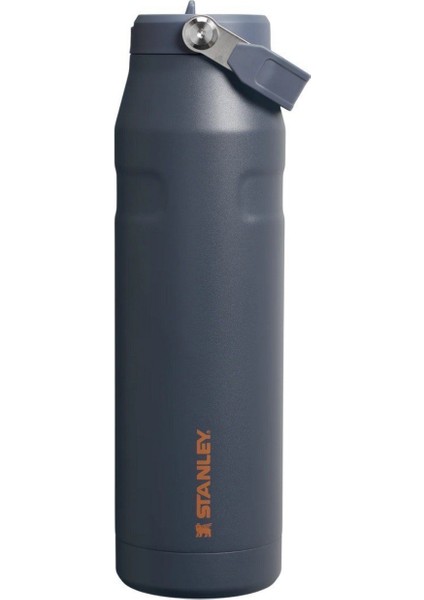 The Iceflow Flip Straw 2.0 Pipetli Termos Bardak 1,06 Lt Lacivert ve Küpküp Baharatlık Hediyeli