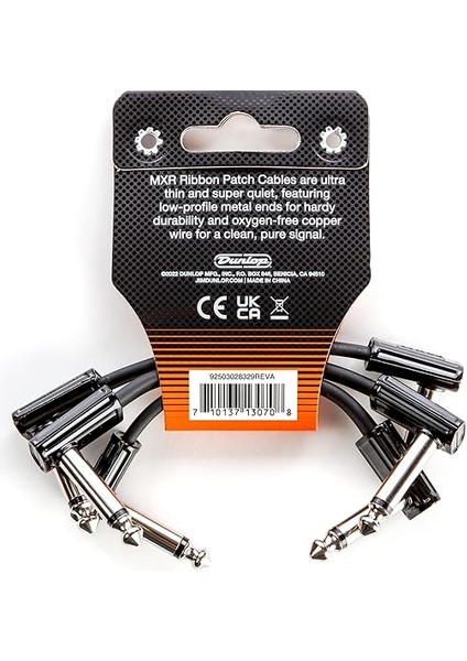 Jım Dunlop Şerit Yama Kablosu 3 "| 3"-3 Paket, 1/4-Inç Dik Açı (3PDCPR03) fiyatları