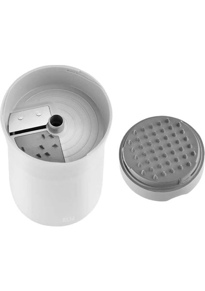 Z-Cut Spiral Kesici, Çok Fonksiyonlu, 18/10 Paslanmaz Çelik Bıçak, Plastik Gövde, Gri modelleri