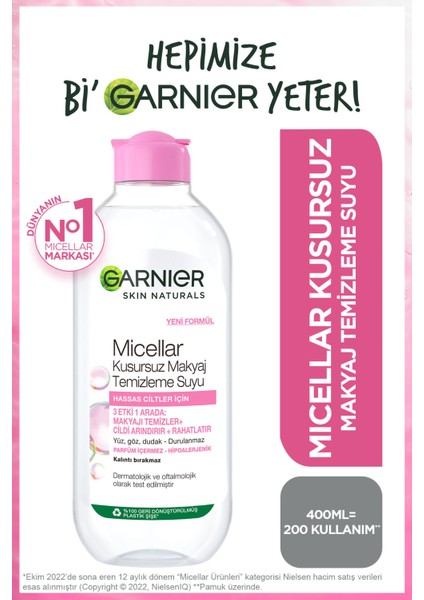 2'li Micellar Kusursuz Makyaj Temizleme Suyu 400 ml & Makyaj Pamuğu Hediyeli Set fiyatları