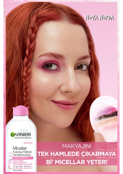 2'li Micellar Kusursuz Makyaj Temizleme Suyu 400 ml & Makyaj Pamuğu Hediyeli Set modelleri