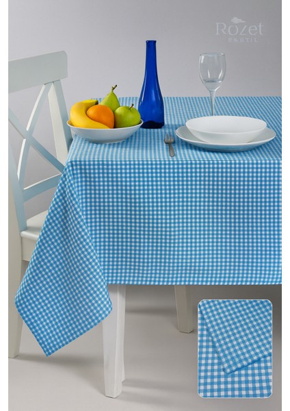 Çok Amaçlı Sofra Bezi Piknik Örtüsü Pötikare Pamuklu Dertsiz Masa Örtüsü (170 x 170 Cm) fiyatları