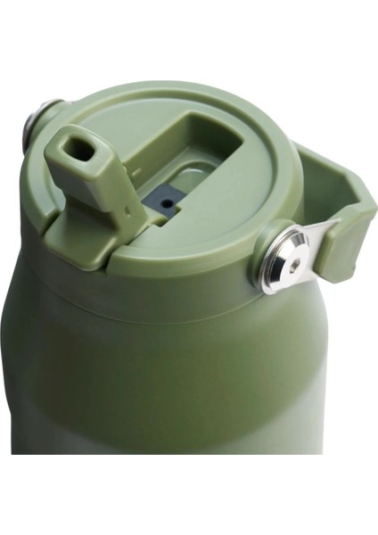 The Iceflow Flip Straw 2.0 Pipetli Termos Bardak 1,06 Lt Haki ve Küpküp Baharatlık Hediyeli modelleri