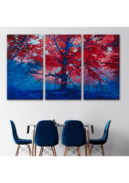 -Premier Kanvas Serileri- Ormandaki Güzel Sonbahar Ağacı Kanvas Duvar TABLOSU-1192 modelleri