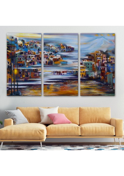 -Premier Kanvas Serileri- Volkan Eteğindeki Kasaba Duvar TABLOSU-1226 modelleri