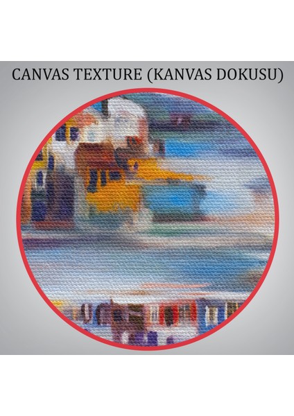 -Premier Kanvas Serileri- Volkan Eteğindeki Kasaba Duvar TABLOSU-1226