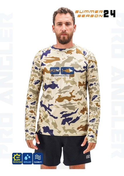 Pro Angler S24 T-Shirt Narural Camo - 3xl
