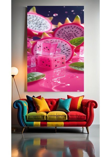 Ejder Meyvesi 1 Ev Duvar Salon Güzellik Salonu Ofis Dükkan Dekarasyon Kanvas Tablo