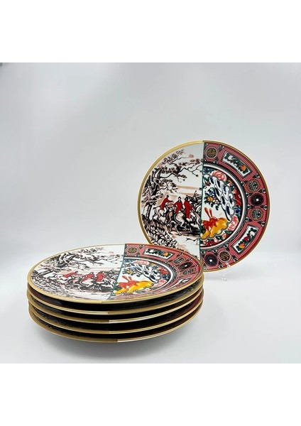 Iki Desenli Martin 6'lı Pasta Tabağı fiyatları