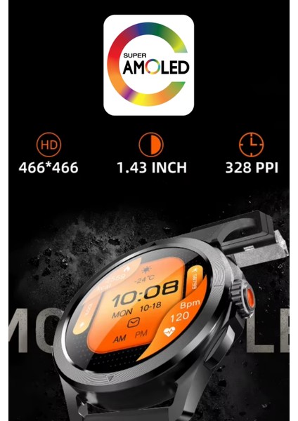 Hw5 Pro+ Yeni Nesil Yapay Zeka Destekli Multi-Fonksiyonel Yuvarlak Amoled Ekran Akıllı Saat fırsatları