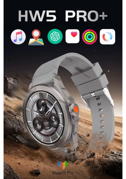 Hw5 Pro+ Yeni Nesil Yapay Zeka Destekli Multi-Fonksiyonel Yuvarlak Amoled Ekran Akıllı Saat modelleri