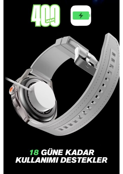 Hw5 Pro+ Yeni Nesil Yapay Zeka Destekli Multi-Fonksiyonel Yuvarlak Amoled Ekran Akıllı Saat