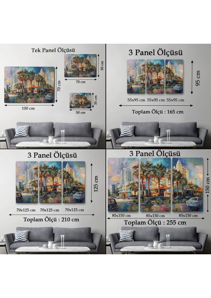 -Premier Kanvas Serileri- Yağmurdan Sonra Sevilen Sochi Şehrinin Mimari Manzara Kanvas Duvar TABLOSU-1114