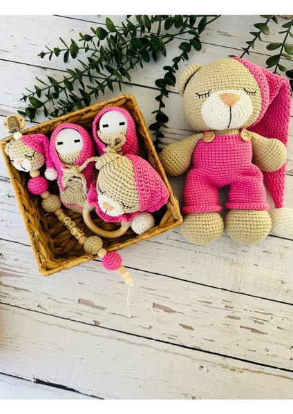 Amigurumi Uykucu Ayıcık Set