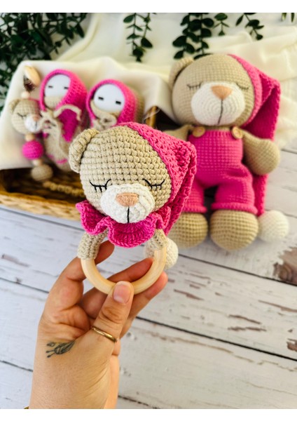 Amigurumi Uykucu Ayıcık Set modelleri