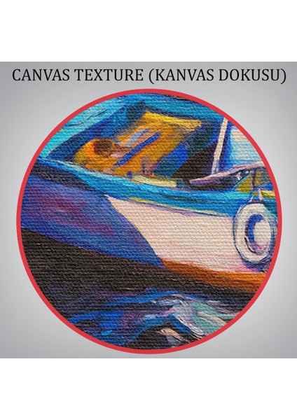 -Premier Kanvas Serileri- Balıkçı Tekneleri Kanvas Duvar TABLOSU-1191