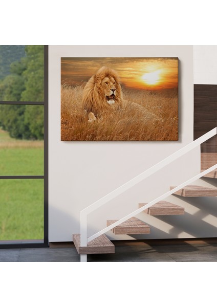 -Premier Kanvas Serileri- Erkek Aslan Dekoratif Kanvas Tablo 1138 indirimleri