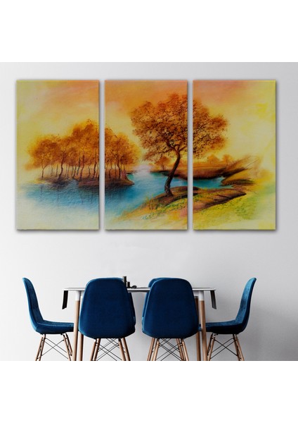 -Premier Kanvas Serileri- Yaz Mevsimi Manzaralı Kanvas Duvar TABLOSU-1181 modelleri