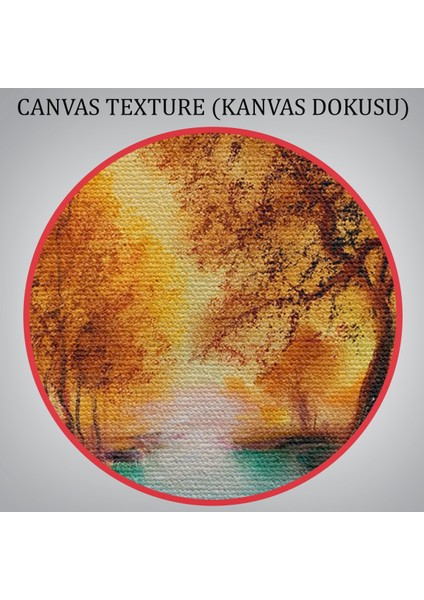 -Premier Kanvas Serileri- Yaz Mevsimi Manzaralı Kanvas Duvar TABLOSU-1181