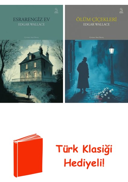 Edgar Wallace 2 Kitap Seti + Türk Klasiği Hediye