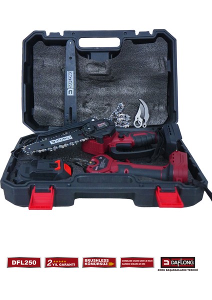 Profesyonel 2'li Set Teleskopik Uzatmalı Dijital Makaj+Yağlamalı Budama DFL-250 fırsatları