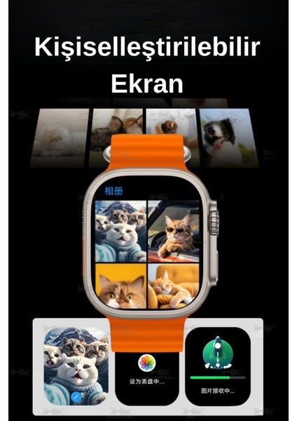 HK11 Ultra3 Yeni Nesil Chat Bot Destekli Yeni Özelliklere Sahip 49MM Amoled Ekran Akıllı Saat fırsatları