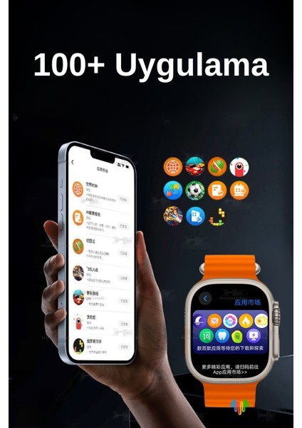 HK11 Ultra3 Yeni Nesil Chat Bot Destekli Yeni Özelliklere Sahip 49MM Amoled Ekran Akıllı Saat indirimleri