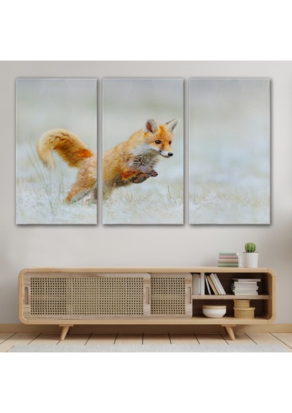 -Premier Kanvas Serileri- Tilki Dekoratif Kanvas Tablo 1165 modelleri