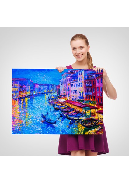 -Premier Kanvas Serileri- Rusya Neva Nehri Manzarası Duvar TABLOSU-1207 fırsatları