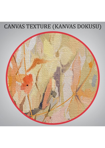 -Premier Kanvas Serileri- Renkli Yapraklar Duvar TABLOSU-1240